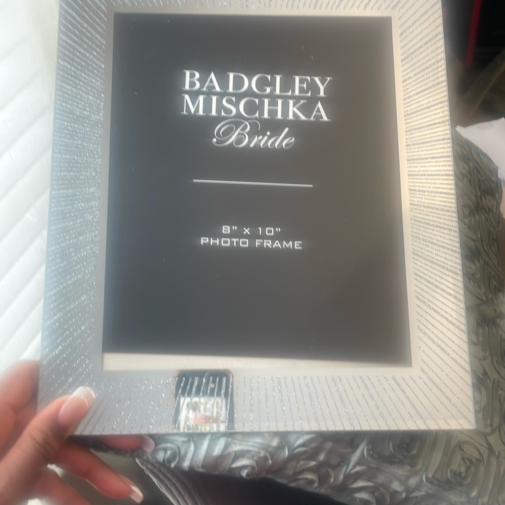 Badgley Mischka Silver Photo Frame